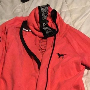 PINK zip up sweater